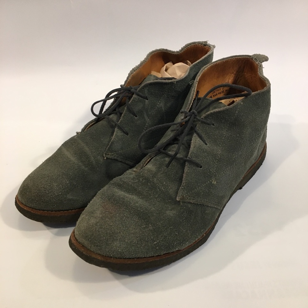 Eddie Bauer green leather chukka boots 8m